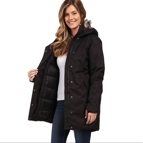 The North Face Crestmont black parka coat XS NWT - Picture 2 of 14